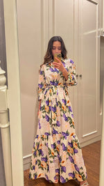 Load image into Gallery viewer, Custom print floral maxi
